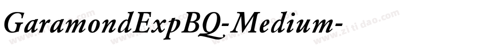 GaramondExpBQ-Medium字体转换