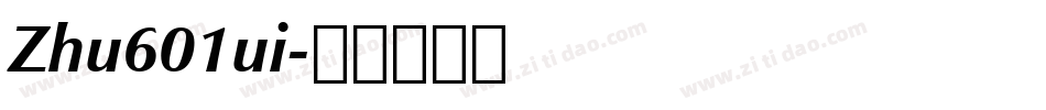 Zhu601ui字体转换