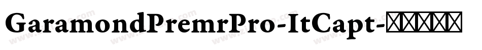 GaramondPremrPro-ItCapt字体转换