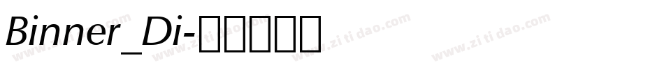 Binner_Di字体转换