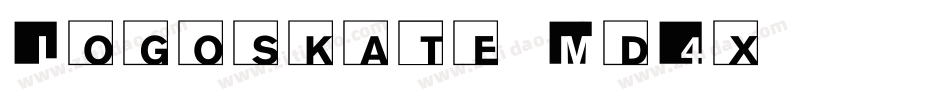 Logoskate-Md4x字体转换