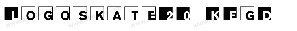 Logoskate20-KEgD字体转换