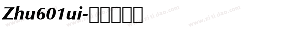 Zhu601ui字体转换