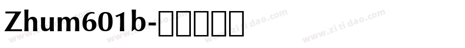 Zhum601b字体转换