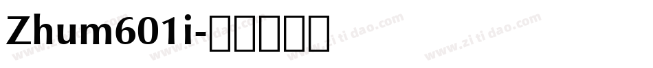 Zhum601i字体转换