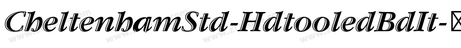 CheltenhamStd-HdtooledBdIt字体转换