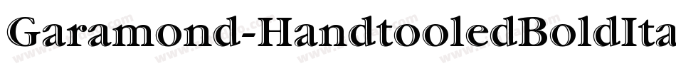 Garamond-HandtooledBoldItal字体转换