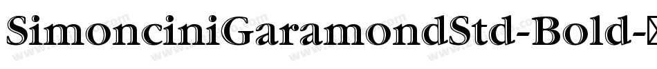 SimonciniGaramondStd-Bold字体转换