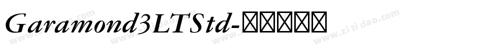Garamond3LTStd字体转换