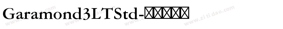 Garamond3LTStd字体转换