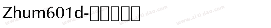 Zhum601d字体转换