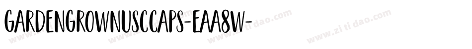 GardenGrownUsCCaps-Eaa8W字体转换