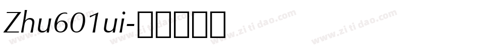 Zhu601ui字体转换