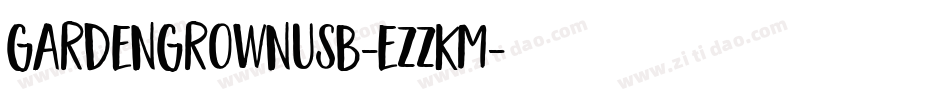 GardenGrownUsB-eZZKm字体转换