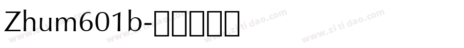Zhum601b字体转换