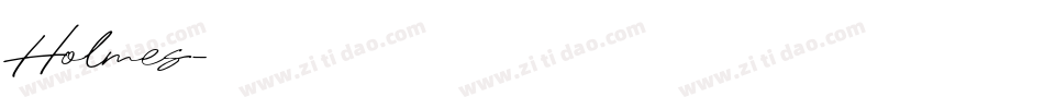 Holmes字体转换