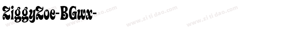 ZiggyZoe-BGwx字体转换
