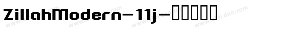 ZillahModern-11j字体转换