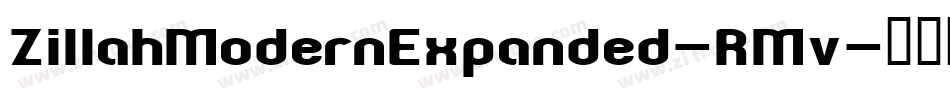 ZillahModernExpanded-RMv字体转换