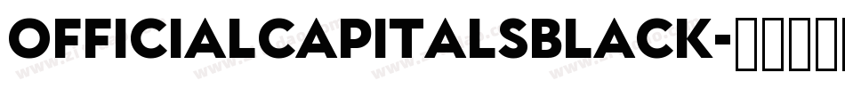 OfficialCapitalsBlack字体转换