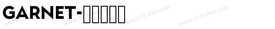 GARNET字体转换