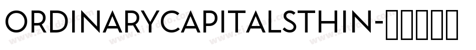 OrdinaryCapitalsThin字体转换