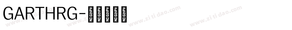 GARTHRG字体转换