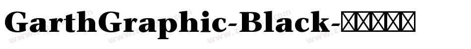 GarthGraphic-Black字体转换