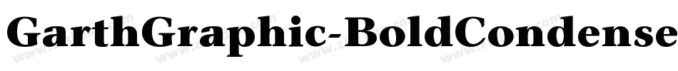 GarthGraphic-BoldCondensed字体转换