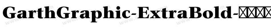 GarthGraphic-ExtraBold字体转换