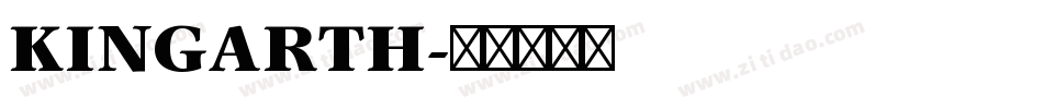 KINGARTH字体转换