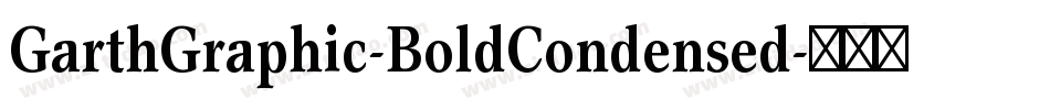 GarthGraphic-BoldCondensed字体转换