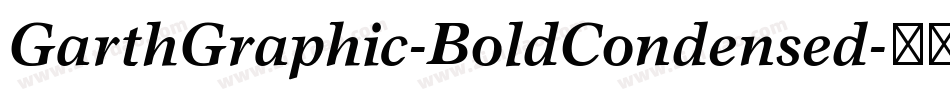 GarthGraphic-BoldCondensed字体转换