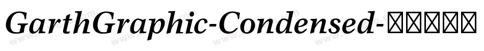 GarthGraphic-Condensed字体转换