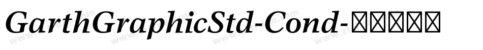 GarthGraphicStd-Cond字体转换