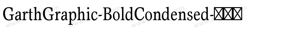 GarthGraphic-BoldCondensed字体转换