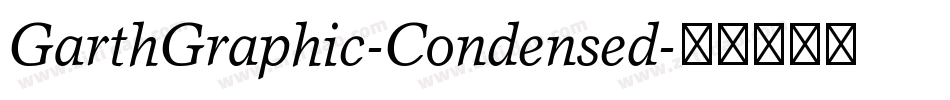 GarthGraphic-Condensed字体转换