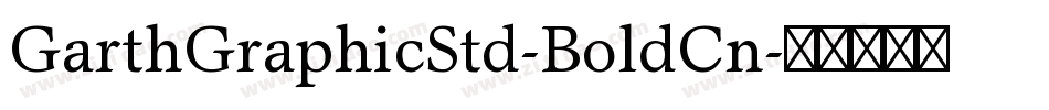 GarthGraphicStd-BoldCn字体转换