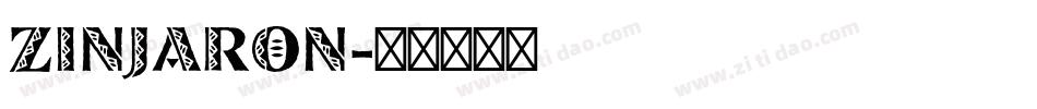 ZINJARON字体转换