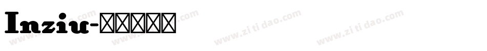 Inziu字体转换