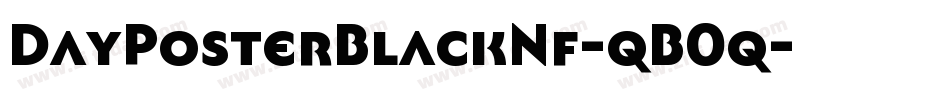 DayPosterBlackNf-qB0q字体转换
