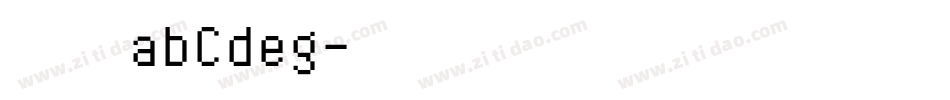 楷书abCdeg字体转换