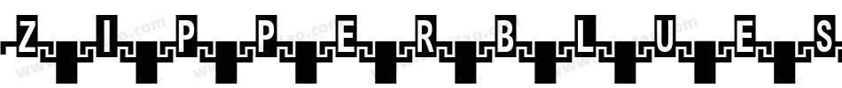 ZIPPERBLUESBLACK字体转换