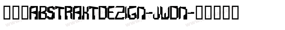 101AbstraktDezign-JWdn字体转换
