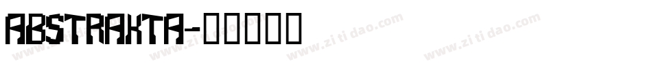 ABSTRAKTA字体转换