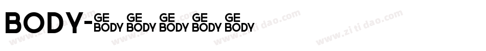 Body字体转换