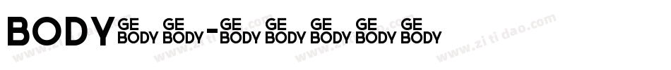 body字库字体转换