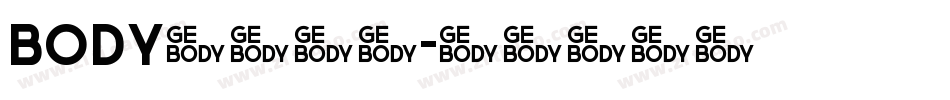 body设置字库字体转换