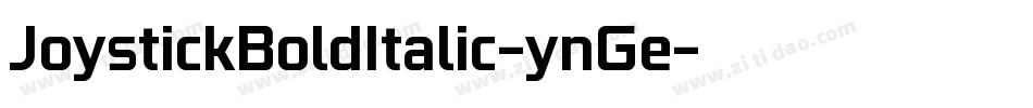 JoystickBoldItalic-ynGe字体转换