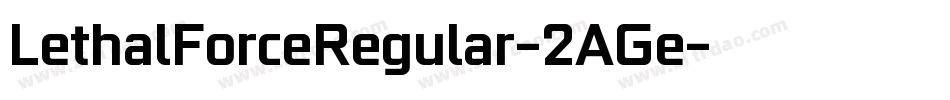 LethalForceRegular-2AGe字体转换